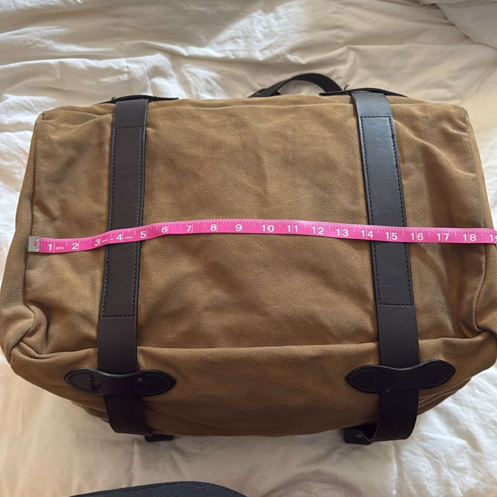 Filson medium tan twill duffle - Picture 8 of 10